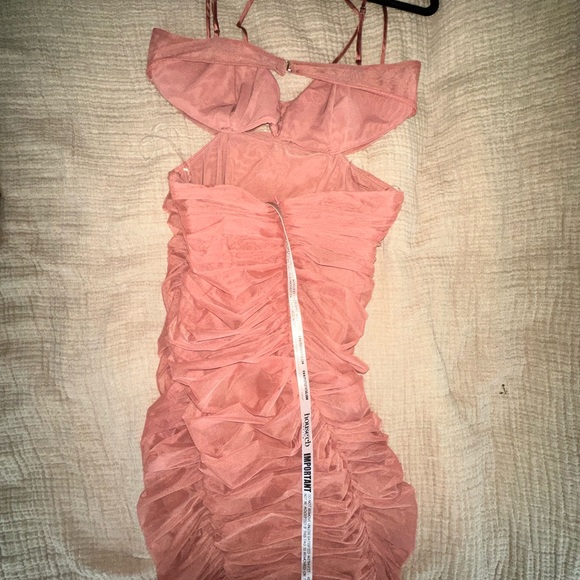 House of CB Dresses House Of Cb Tibi Rose Cutout Ruched Midi Dress